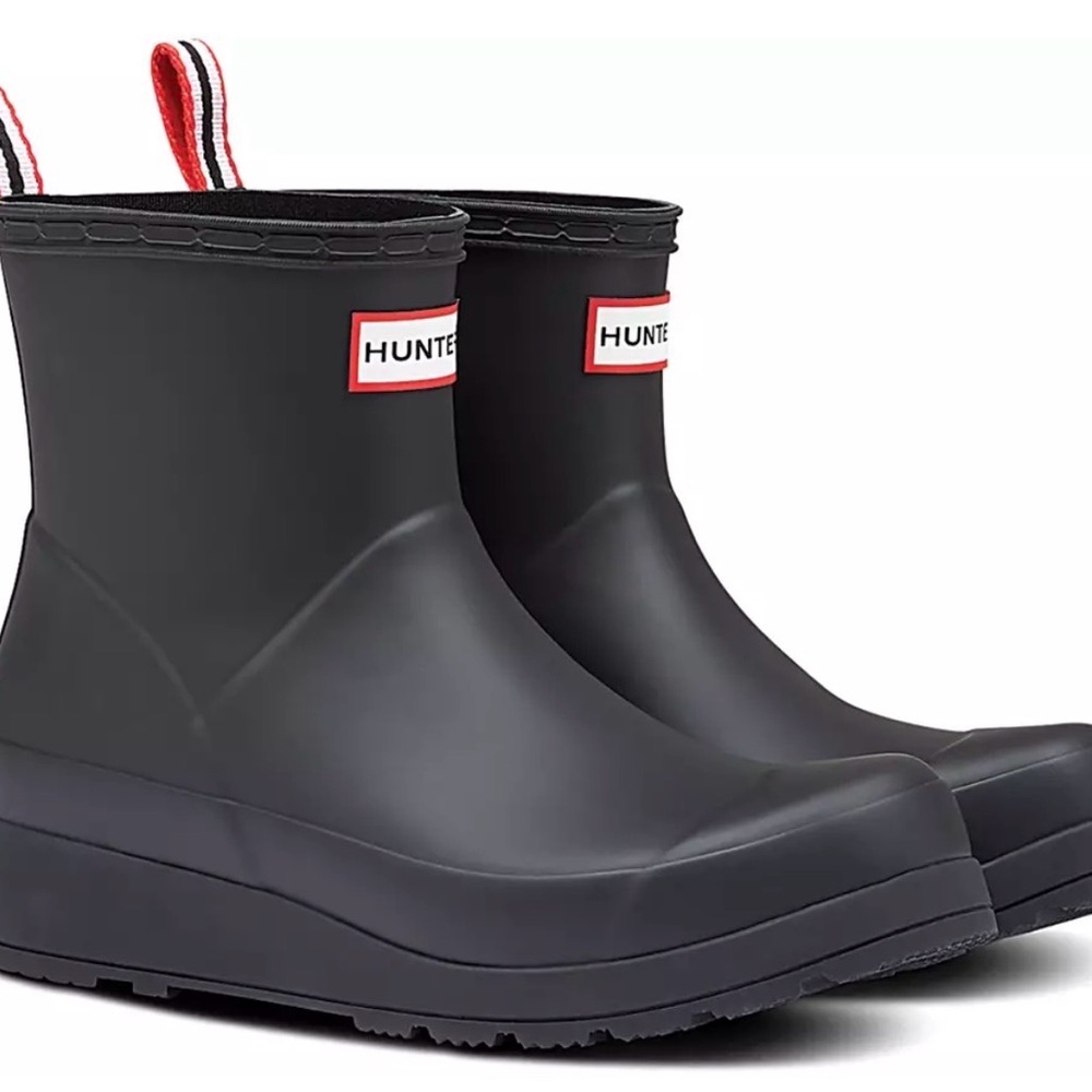 Hunter Classic Black Ankle Boots